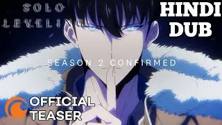 Solo Leveling Season 2  Arise from the Shadow    OFFICIAL TEASER TRAILER HINDI DUB
