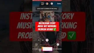 How to fix Instagram story music problem | Instagram music Option not showing 2023 