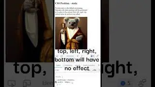 CSS position static 