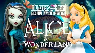 I MADE THE CUTEST ALICE IN WONDERLAND DOLL / Monster High Doll Repaint by Poppen Atelier