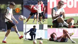 Manchester United players in action in Munich as they prepare to face burnley, Altay bayindir debut?
