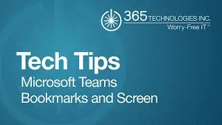 Microsoft Teams Bookmarks and Screen Size