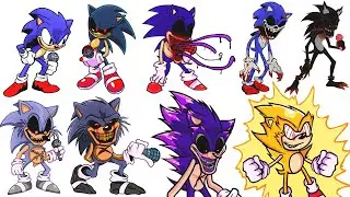 Niveles de Poder de Sonic.exe 2.0 (Friday Night Funkin, Creepypasta)