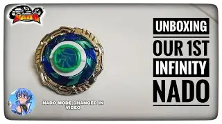 Unboxing our First infinity nado (super whisker) #beyblade #infinitynado