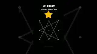 mobile pattern lock new style star