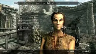 SKYRIM Female High Elf Character Creation -SETTINGS BELOW -No Mods