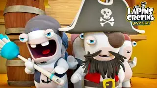 Piraterie crétine ! #2 🏴‍☠️ (S04E32) | Nouvel épisode | Les Lapins Crétins Invasion 🐰 | Dessin animé