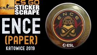 CSGO - Sticker | ENCE | Katowice 2019 - Scrape - Counter Strike (Clean Scrape)