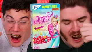 Jschlatt and Ted Nivison Try Jojo Siwa Strawberry Bop Cereal