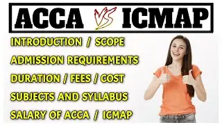 ACCA vs ICMAP | Scope of ACCA and ICMAP | Salary of ACCA and ICMAP