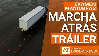 Trailer License Exam. Passes C+E and C1+E licenses. Reversing maneuvers on straight roads and cur...
