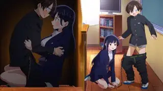 Yamada se queda atrapada con ichikawa y le baja los pantalones | Boku no Kokoro 2