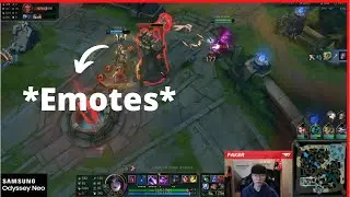 Faker W's an ally after tanking tower