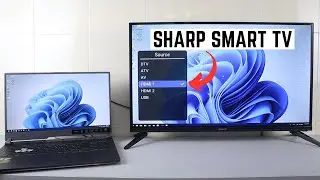 How to Connect Laptop Screen to SHARP Smart TV with HDMI