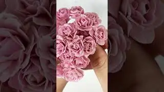 Розочек много не бывает)) 50 красивых розочек из фоамирана  на заказ для мастера по созданию  кукол😍