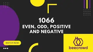 1066. Even,Odd,Positive and Negative | Beecrowd Problem Solving | Competitive Programming