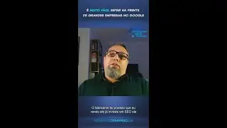 É muito fácil estar na frente de grandes empresas no Google #shorts