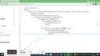 496.  Next Greater Element I  || LEETCODE SOLUTION IN C++ || DATA STRUCTURE AND ALGO