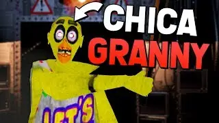 FNAF CHICA GRANNY CHASES US! (Granny Mobile 1.4 Update APK Mod Full Gameplay)