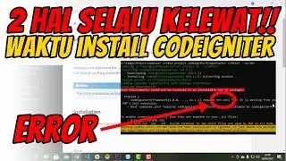 Step by Step Install Codeigniter4 - Manual dan Composer Instalation