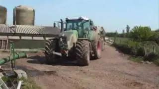 fendt 936 tractor and slurry tanker the big one !!