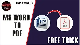 How to convert MS Word file to Pdf file | #pdf | #msword | #tutorial | #easy | #technical | #digital