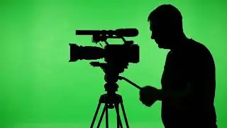 Filmmaking Cameraman Green Screen | Silhouette VFX Footage