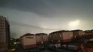 (16.07.2018/Атырау) Странное небо, молнии.