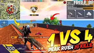 Solo VS Squad Rank 🤯 Rusher Is Back 20 KILLS Gameplay 💥  - Neel Gaming