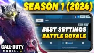 The MOST BALANCED SETTINGS For Battle Royale | COD Mobile | Season 1 BEST SENSITIVITY For BR (2024)