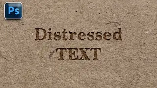 how to create distressed text in adobe photoshop.