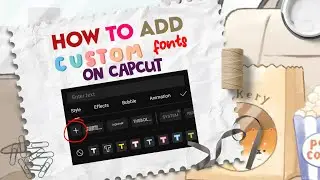 how to add custom fonts on capcut || RPW tutorials
