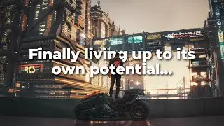 I tried Cyberpunk 2077 yet again... (with flying cars...)