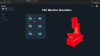 Web 3D Hass MiniMill CNC machine (demo) | React Three Fiber