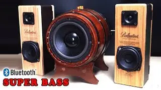 Recycle Wine box cover into 100W Bluetooth speaker system