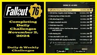 Completing Daily Challenges For November 2, 2024 - Fallout 76 Daily Challenge Guide