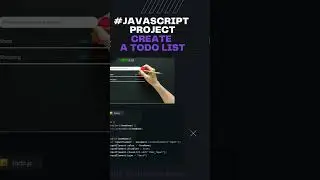 To Create A ToDo List With HTML CSS and JavaScript |Todo list | #shorts #youtubeshorts #shortsvideo