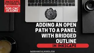 Inkscape Tutorial: Adding an Open Path Design to a Panel with Bridged Outline