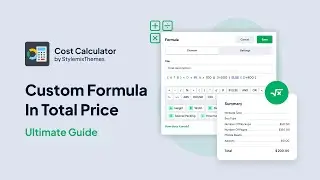 Custom Formula in Total Price - WordPress Cost Calculator: Ultimate Guide