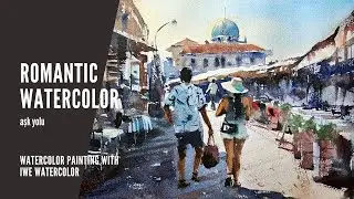 Watercolor Romatic Painting | Aśk yolu