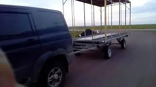 Прицеп пчеловодный двухосный с поворотным кругом