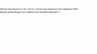 Perbandingan luas foto sebelum & sesudah diperkecil 20%