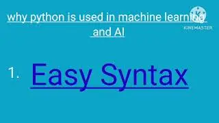 Why python is used in artificial intelligence and ML