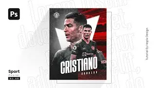 How to Create Sport Poster Design - Photoshop Tutorial + Files