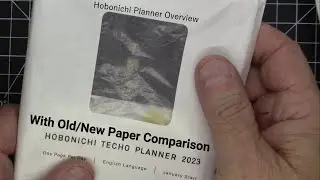 Hobonichi Techo Planner: Comparison of old and new Tomoe River Paper