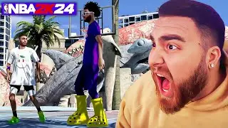 LosPollosTV First Park Game On NBA 2K24 With His Brother Jake!