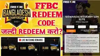 FFBC REDEEM CODE 2021 | FREE FIRE REDEEM CODE | FREE FIRE REDEEM CODE TODAY | Day 8 | Ak Gamzo