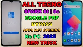 Tecno spark 8c frp Bypass. Apps not opening Tecno KG5j frp Bypass New Trick 2025