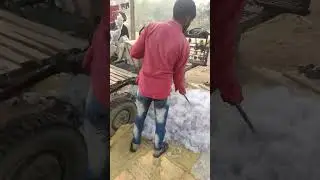 Cotton ginning machine in simple manner #jcbvideo
