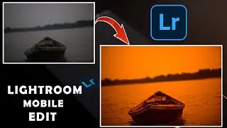 Create golden hour effect using phone in adobe lightroom.